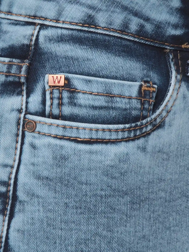 JEANS MUJER WADOS FLARE ALGODÓN TIRO ALTO PUSH UP - 7