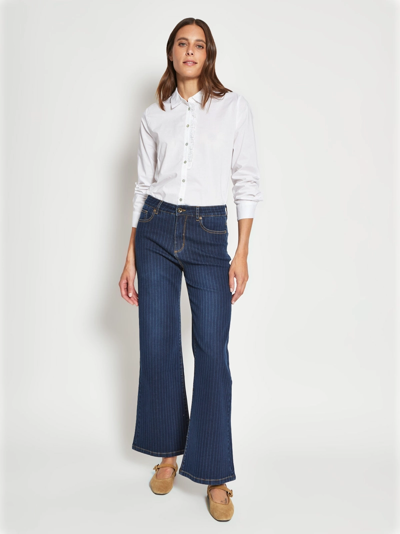 BLUSA MUJER REGATTA ALGODÓN MANGA LARGA CAMISERA - 4