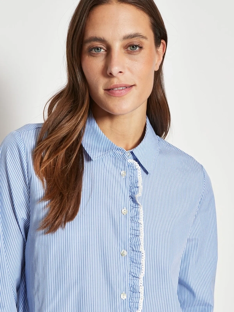 BLUSA MUJER REGATTA ALGODÓN MANGA LARGA CAMISERA - 3