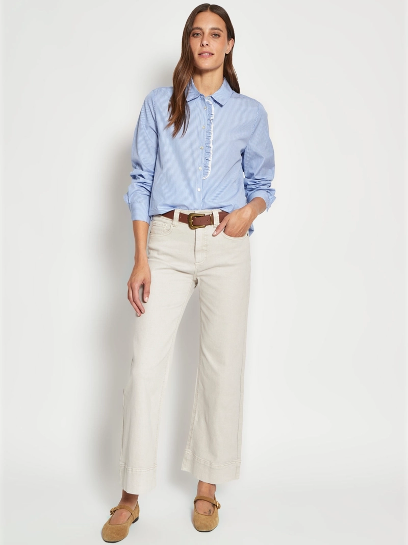 BLUSA MUJER REGATTA ALGODÓN MANGA LARGA CAMISERA - 4