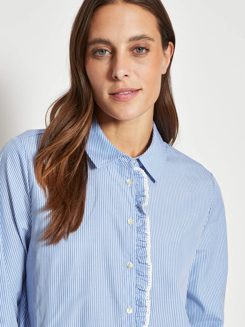 BLUSA MUJER REGATTA ALGODÓN MANGA LARGA CAMISERA - 3