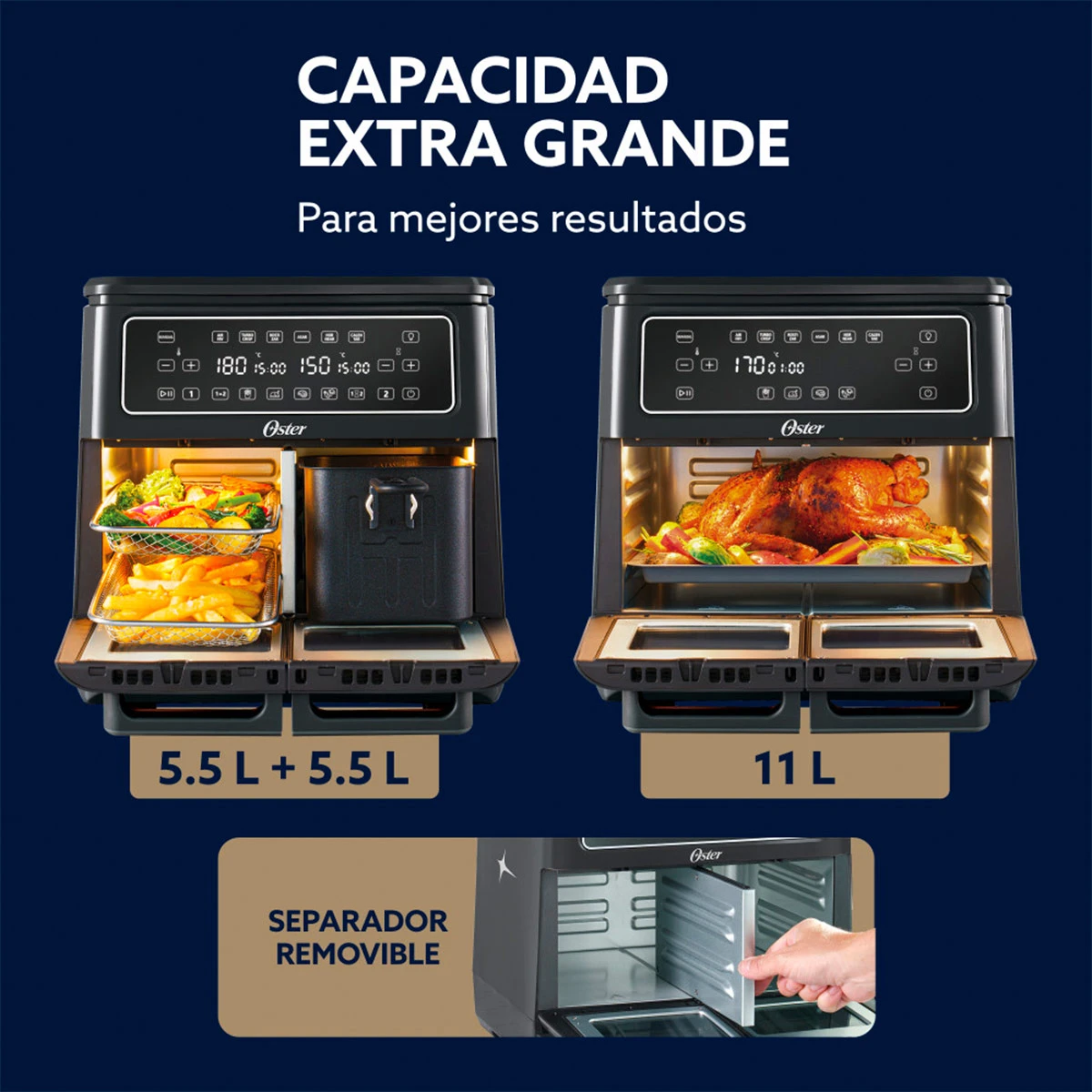 FREIDORA OSTER 11 LT FLEX CKSTAF11MCDDF-052 - 8