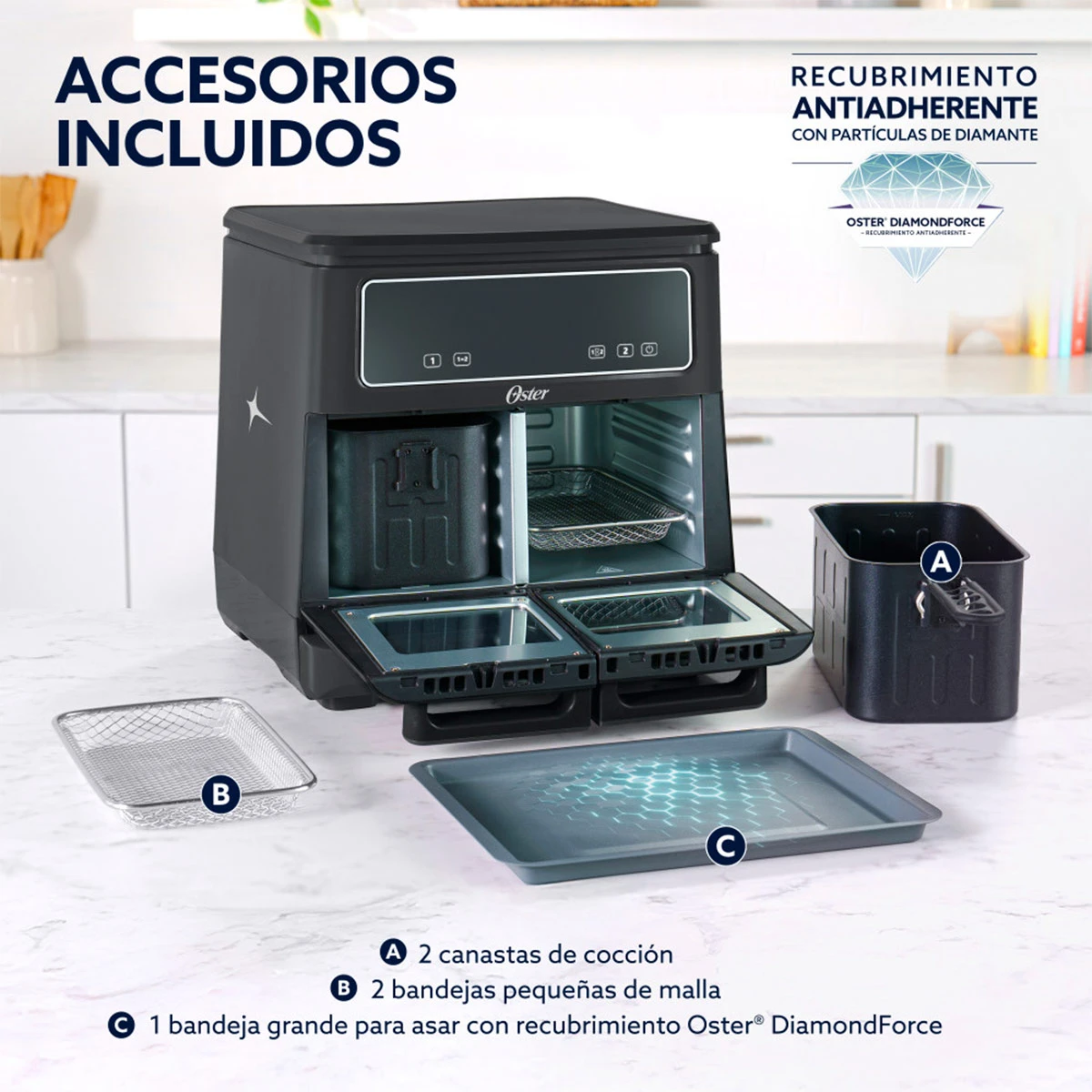 FREIDORA OSTER 11 LT FLEX CKSTAF11MCDDF-052 - 9