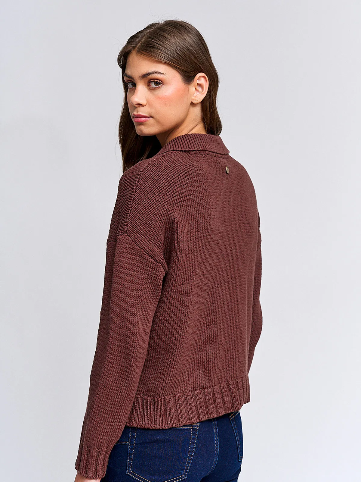 CARDIGAN MUJER REGATTA ALGODÓN MANGA LARGA BOTONES - 2