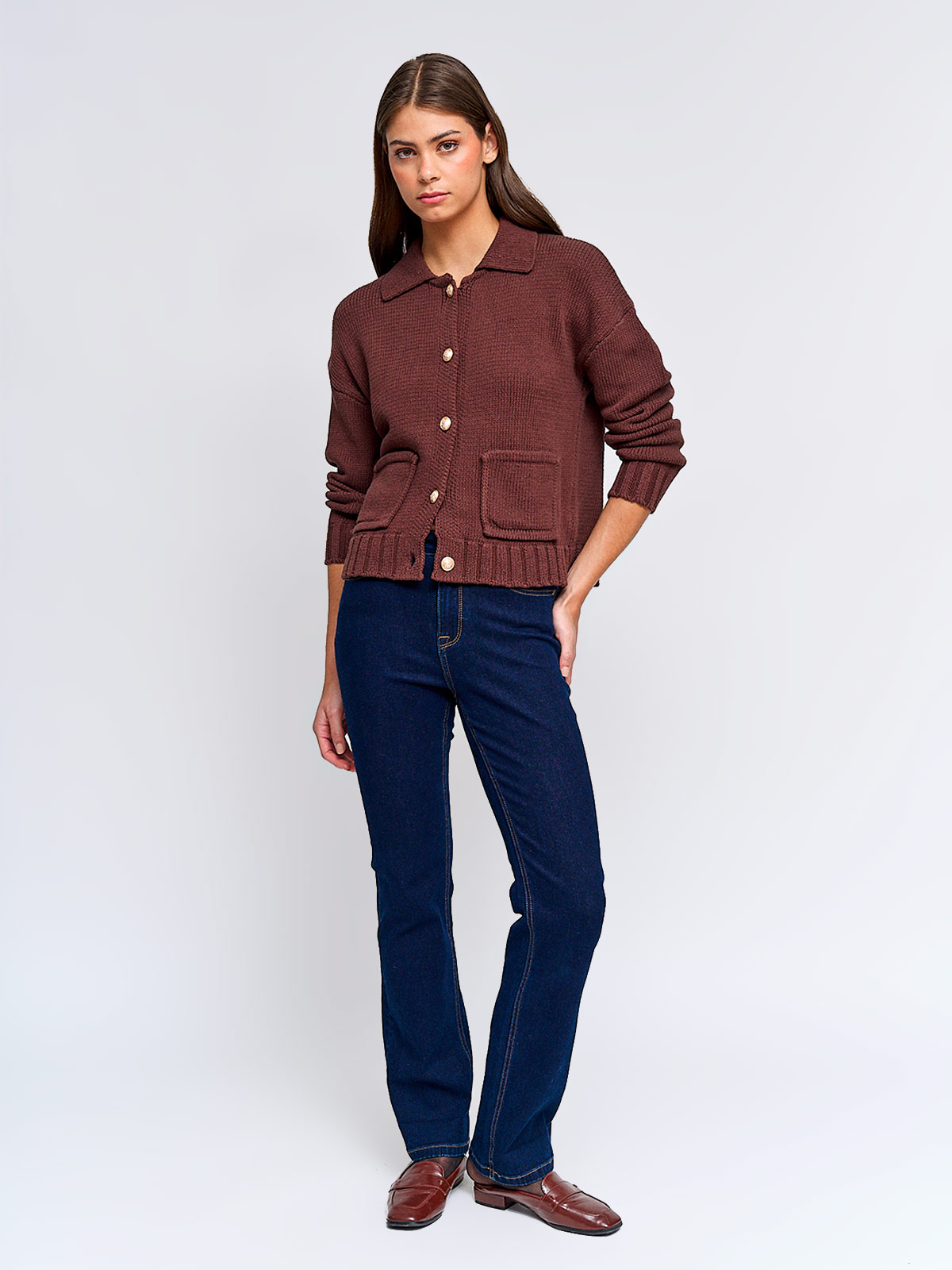 CARDIGAN MUJER REGATTA ALGODÓN MANGA LARGA BOTONES - 4
