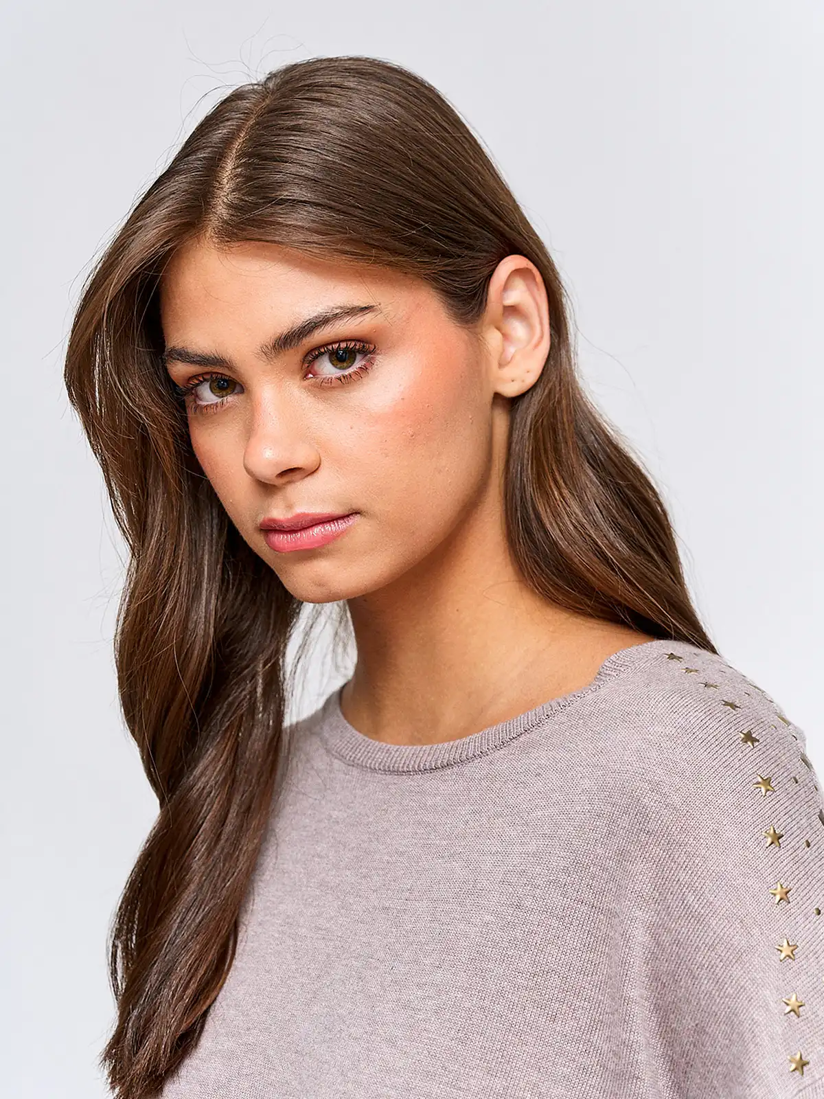 SWEATER MUJER TATIENNE CUELLO REDONDO TACHAS - 3