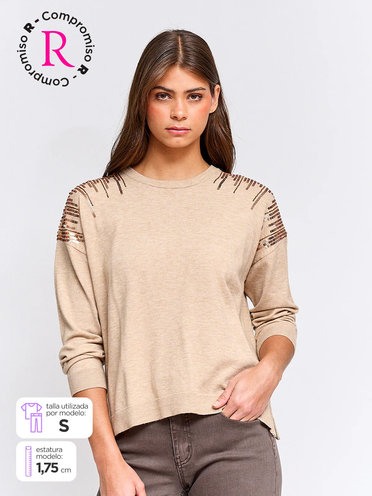 SWEATER MUJER TATIENNE LENTEJUELAS - 1