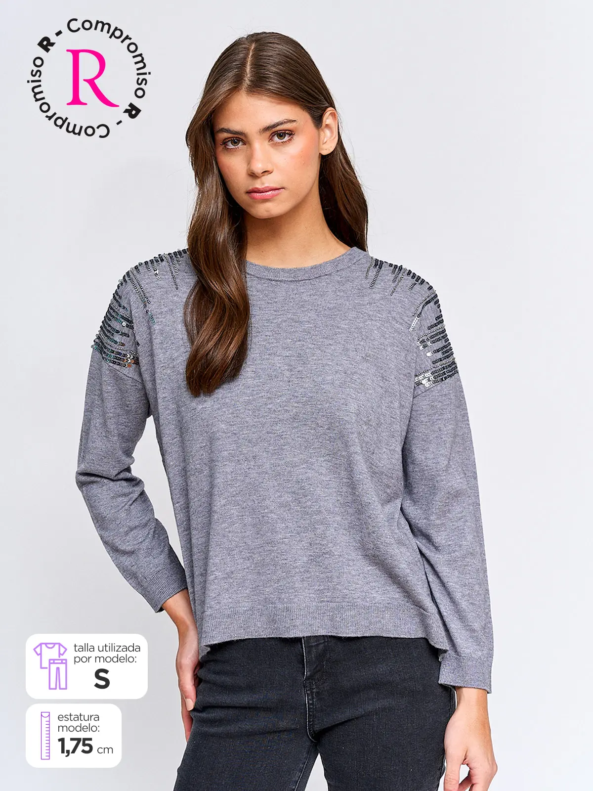 SWEATER MUJER TATIENNE LENTEJUELAS - 1