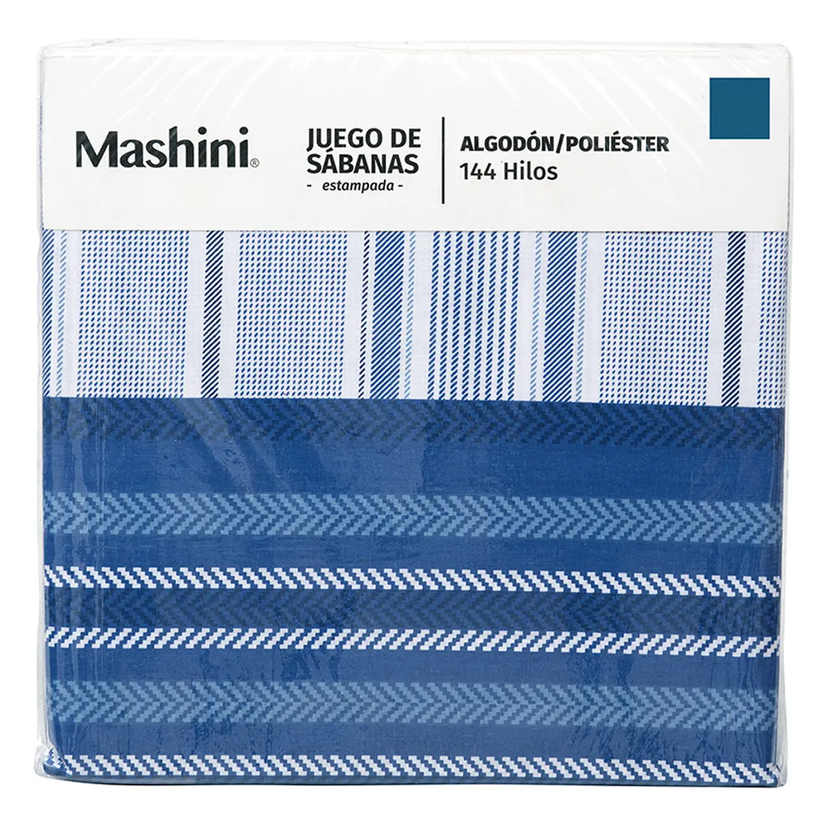 JUEGO DE SÁBANAS MASHINI ESTAMPADA 144 HILOS KING LINES - 5