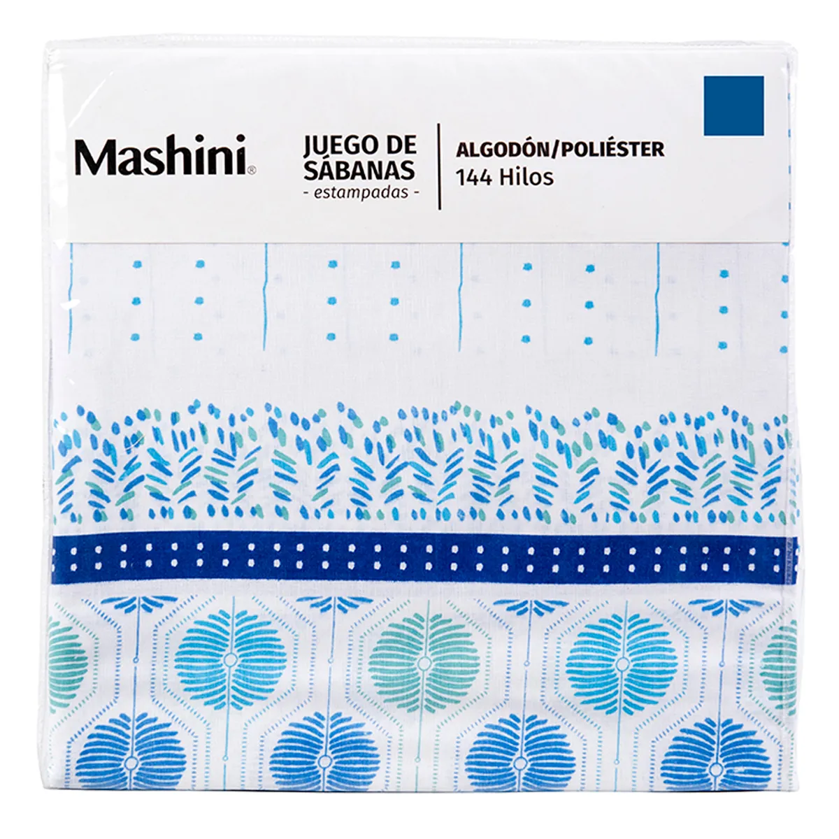 JUEGO DE SÁBANAS MASHINI ESTAMPADA 144 HILOS KING MIRLO - 5