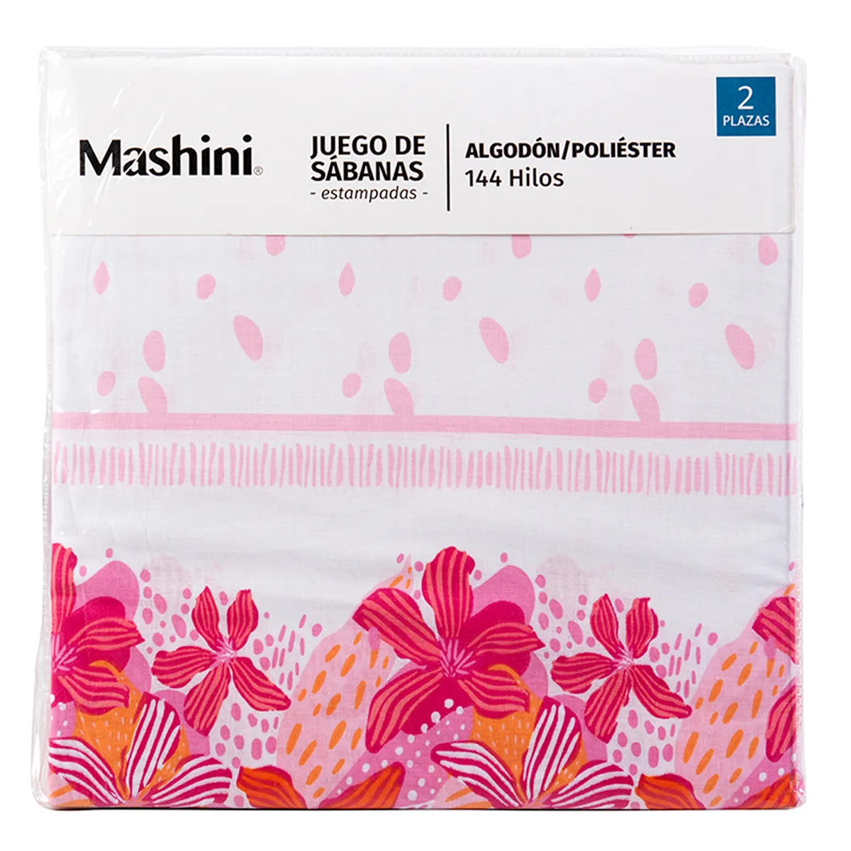 JUEGO DE SÁBANAS MASHINI ESTAMPADA 144 HILOS KING TUCAN - 5