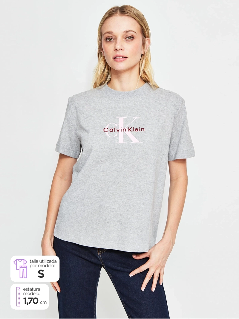 POLERA MUJER CALVIN KLEIN ALGODÓN