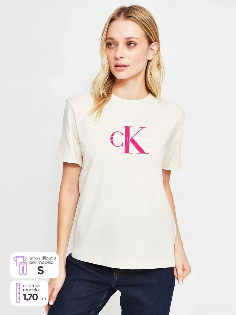 POLERA MUJER CALVIN KLEIN ALGODÓN
