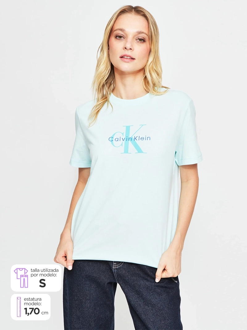 POLERA MUJER CALVIN KLEIN ALGODÓN  - 1