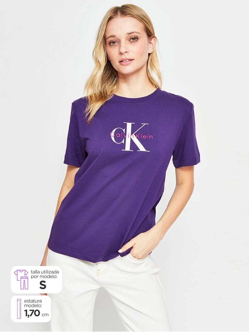 POLERA MUJER CALVIN KLEIN ALGODÓN