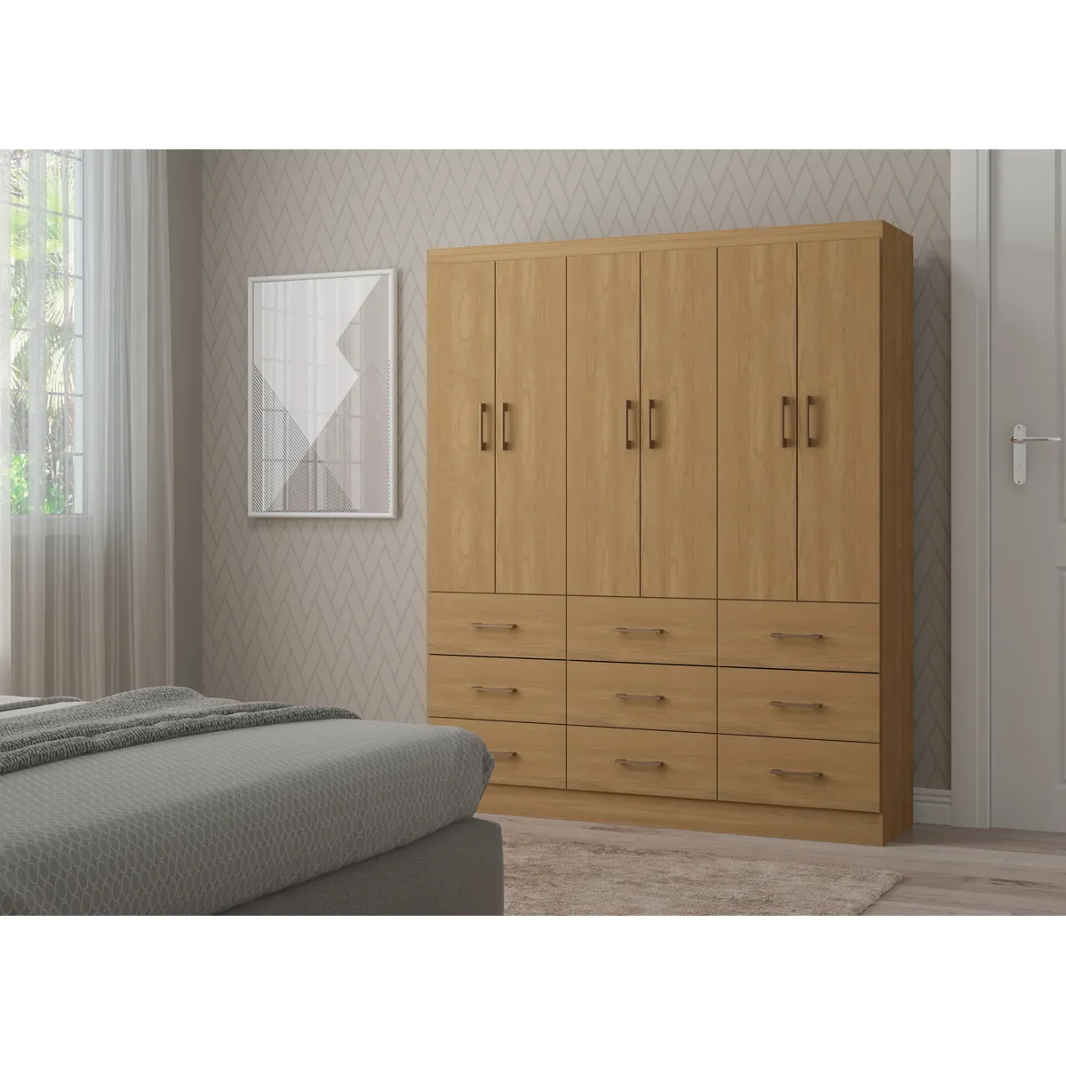 CLOSET EXIT DAKAR 6P 9C ROBLE - 4