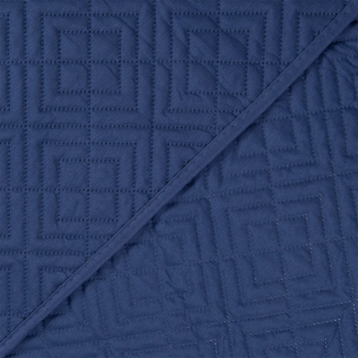 QUILT MASHINI CORDOBA LISO 2 PLAZAS AZUL - 3