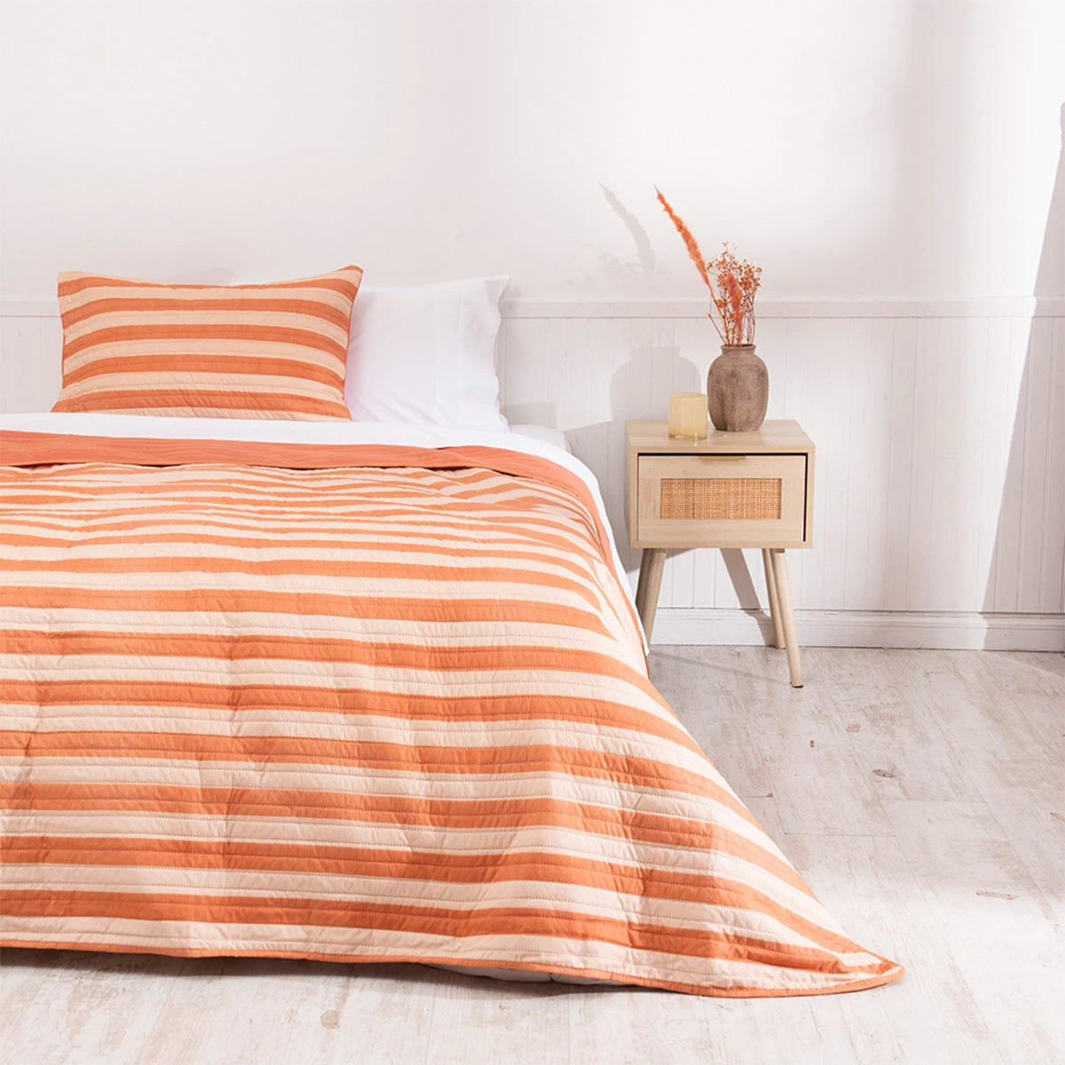 QUILT MASHINI BARCELONA 1.5 PLAZAS NARANJO - 1