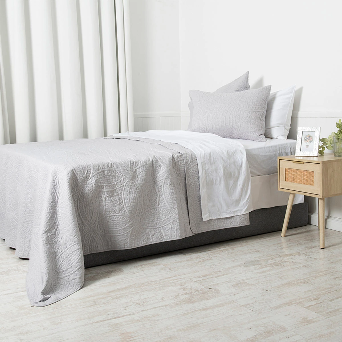 QUILT MASHINI PORTUGAL MF 1.5 PLAZAS GRIS - 2