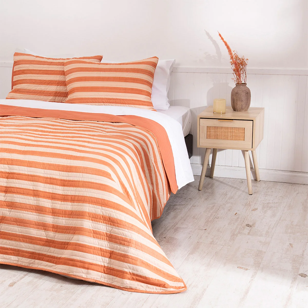 QUILT MASHINI BARCELONA 2 PLAZAS NARANJO - 3
