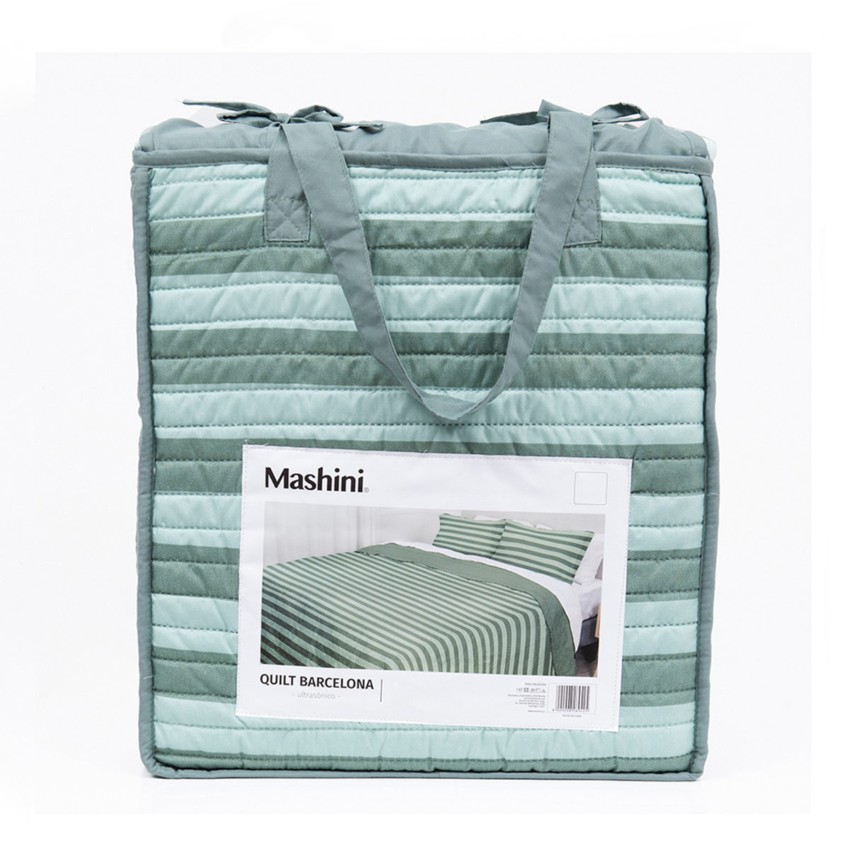 QUILT MASHINI BARCELONA KING VERDE - 5