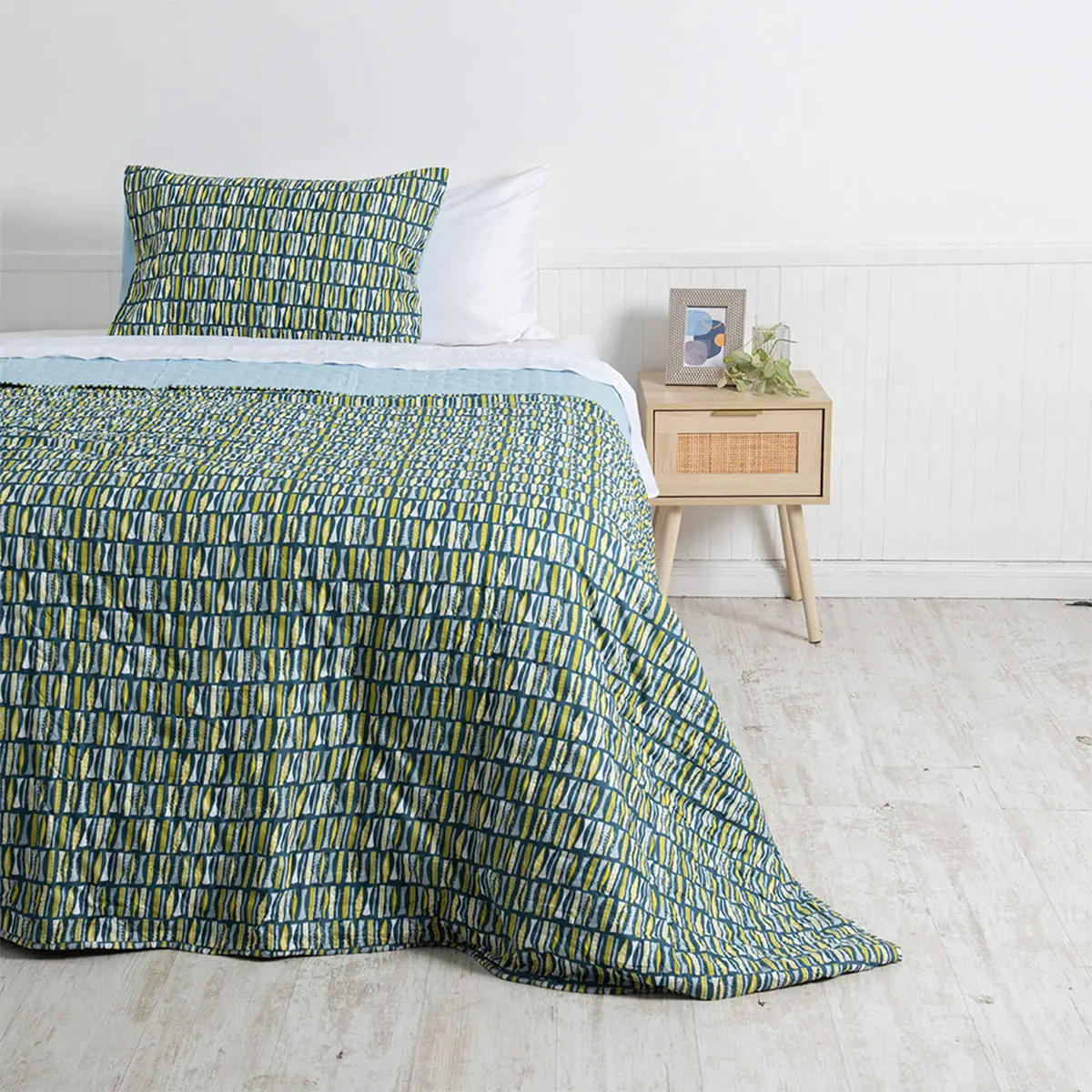 QUILT MASHINI TOLEDO MF ESTAMPADO 1.5 PLAZAS FOREST - 1