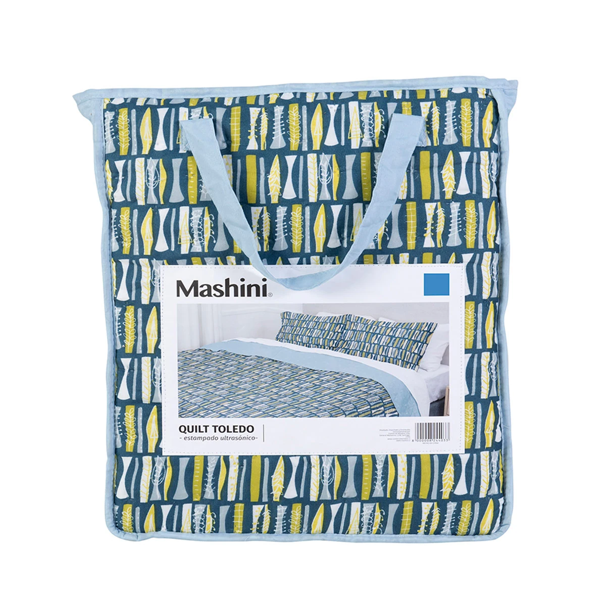 QUILT MASHINI TOLEDO MF ESTAMPADO 1.5 PLAZAS FOREST - 5
