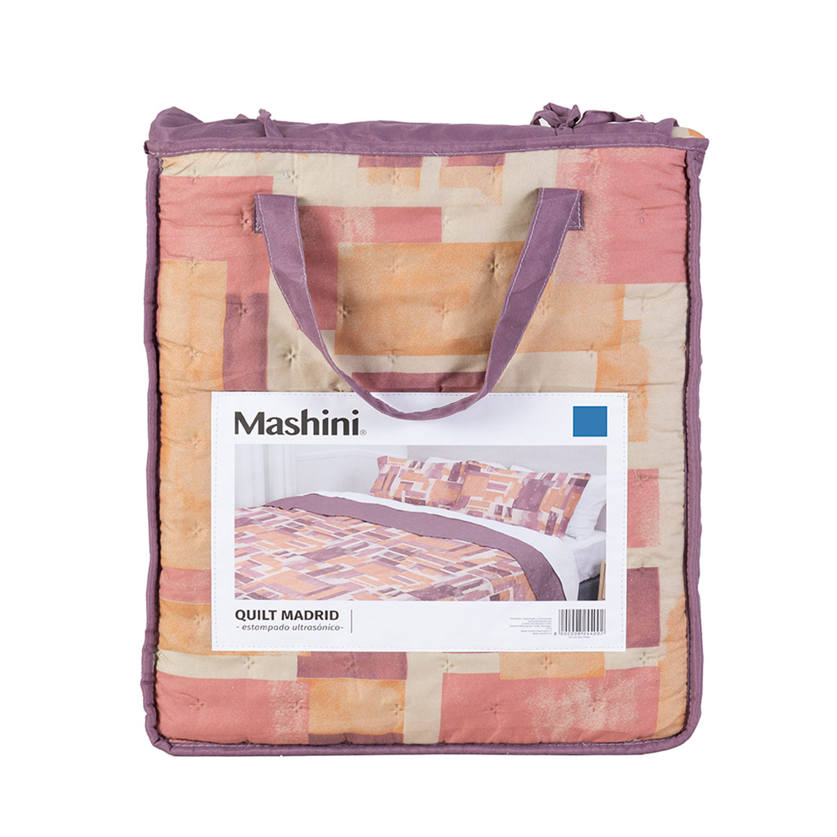 QUILT MASHINI TOLEDO MF ESTAMPADO 1.5 PLAZAS CUBE - 5