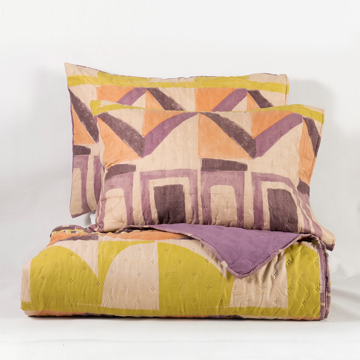 QUILT MASHINI TOLEDO MF ESTAMPADO 2 PLAZAS ETNICO - 4