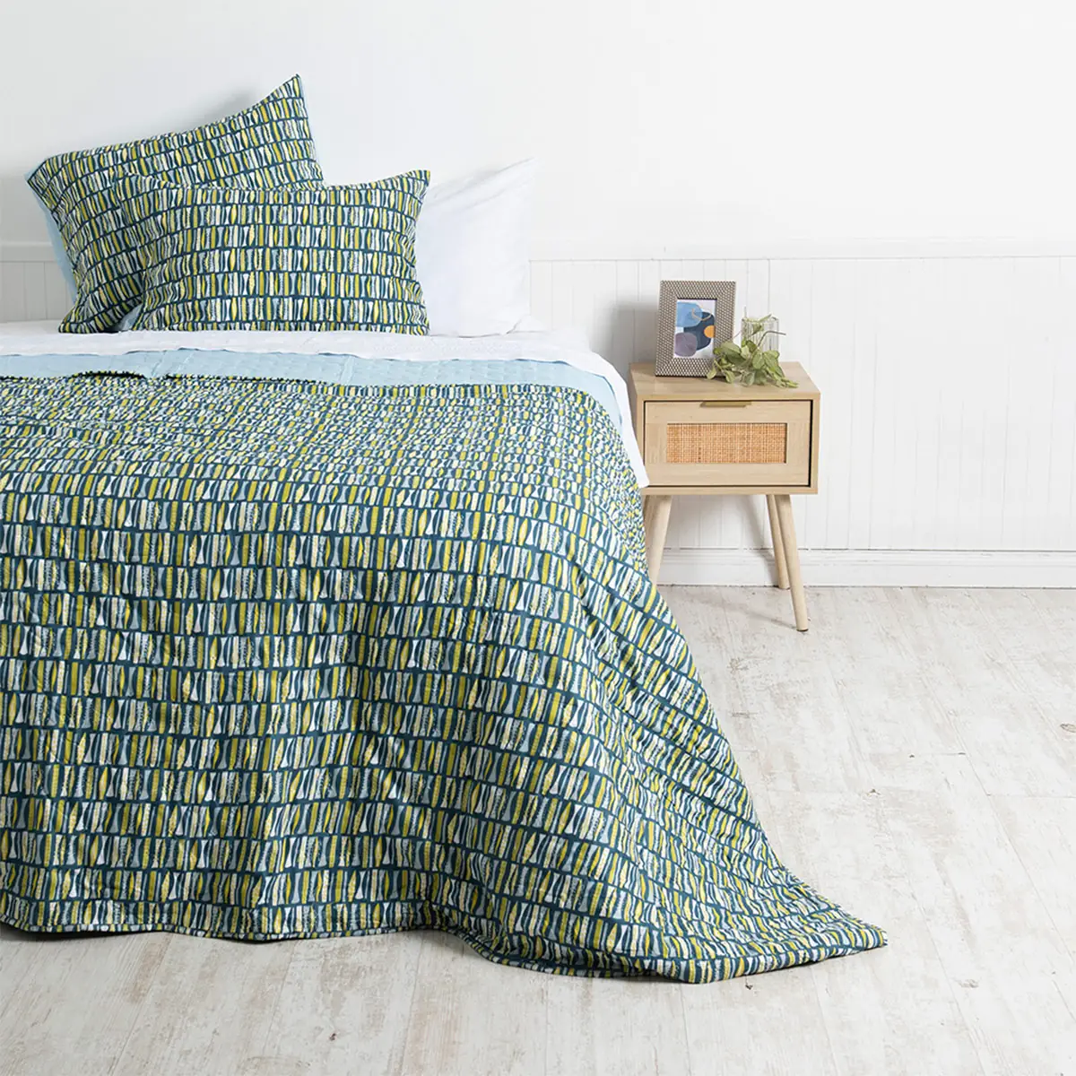 QUILT MASHINI TOLEDO MF ESTAMPADO 2 PLAZAS FOREST - 1