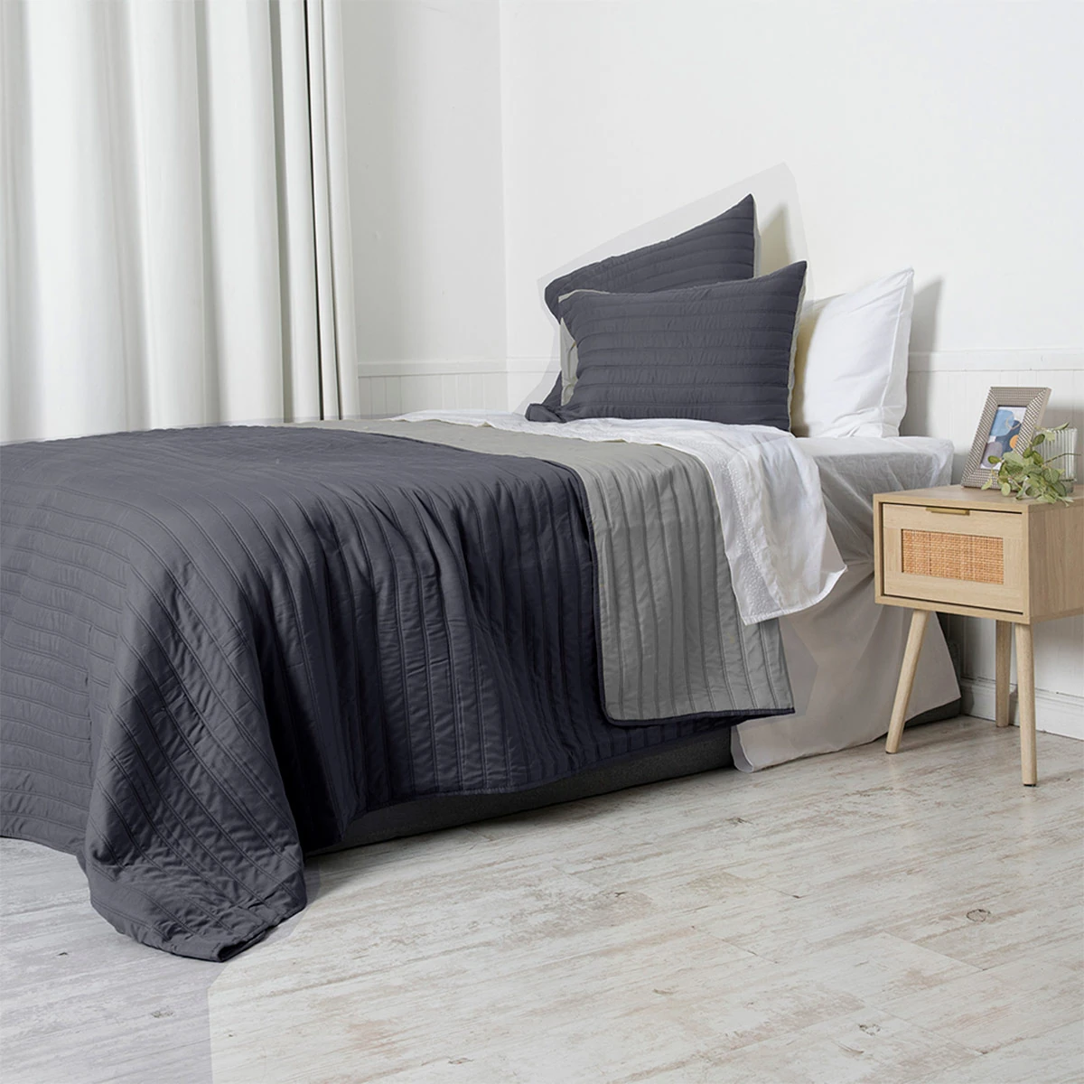 QUILT MASHINI TOLEDO MF 2 PLAZAS MARENGO/GRIS - 2