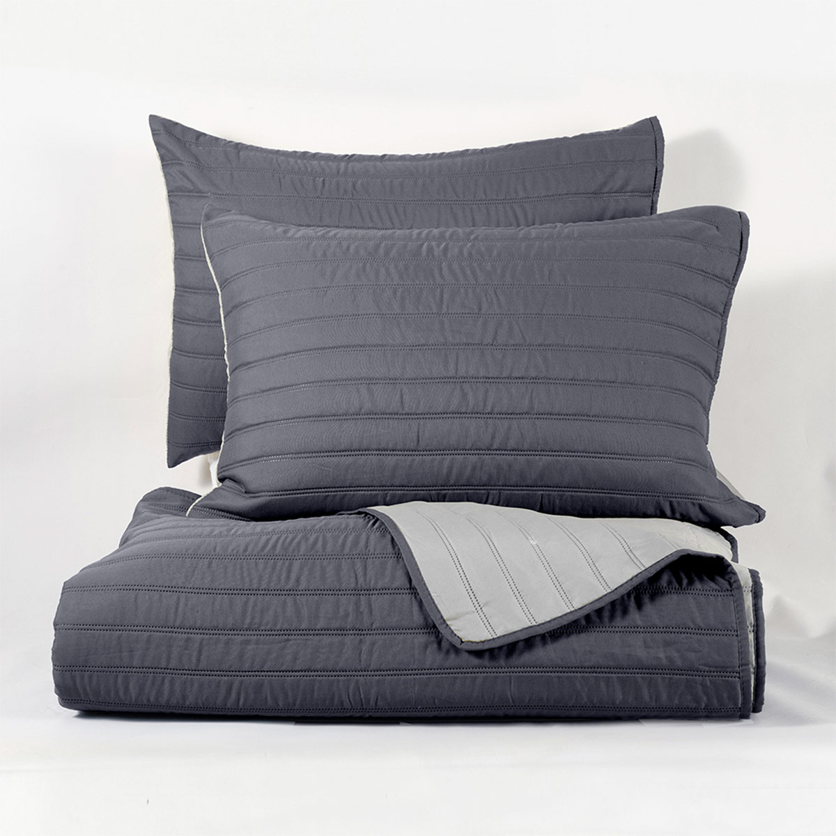 QUILT MASHINI TOLEDO MF 2 PLAZAS MARENGO/GRIS - 4