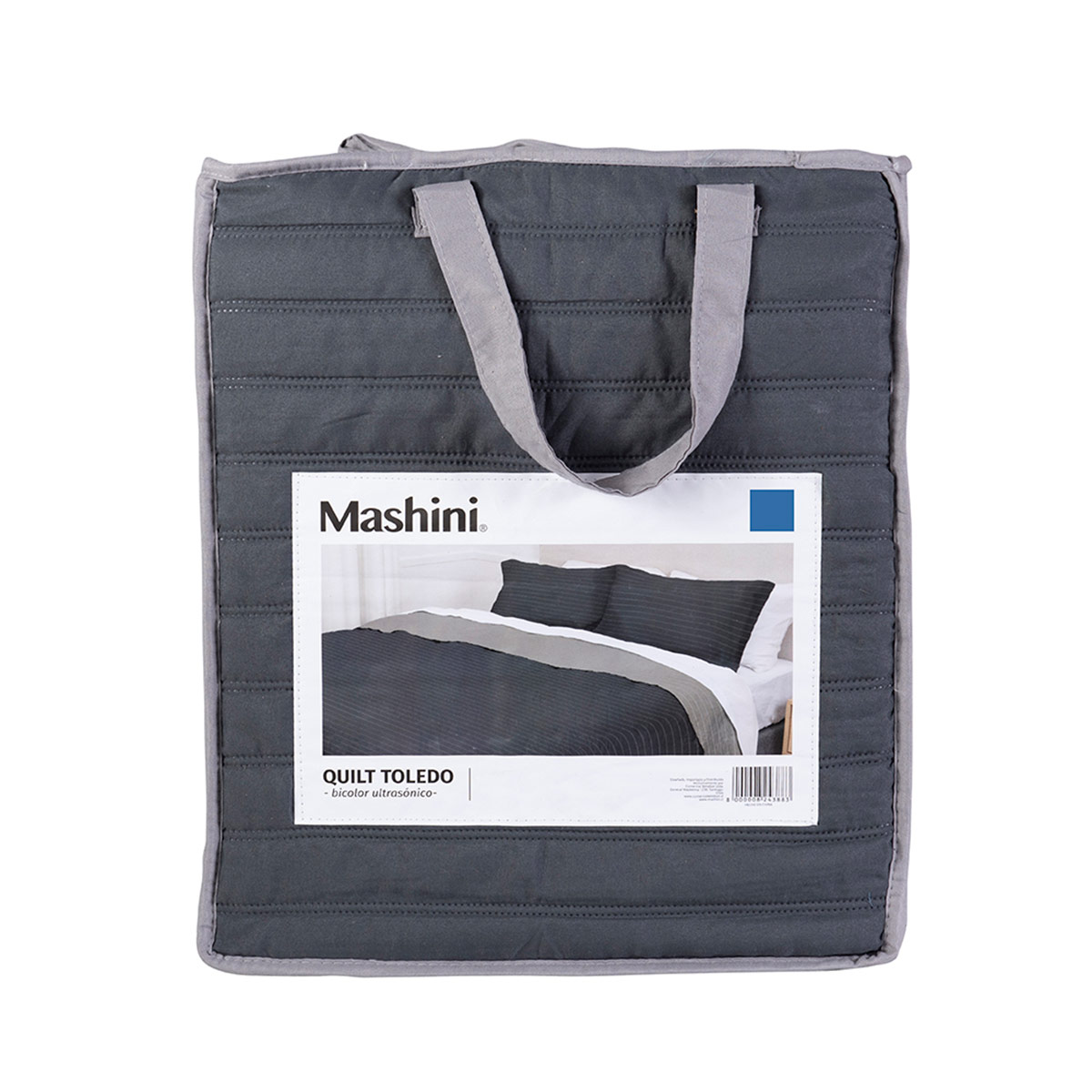 QUILT MASHINI TOLEDO MF 2 PLAZAS MARENGO/GRIS - 5