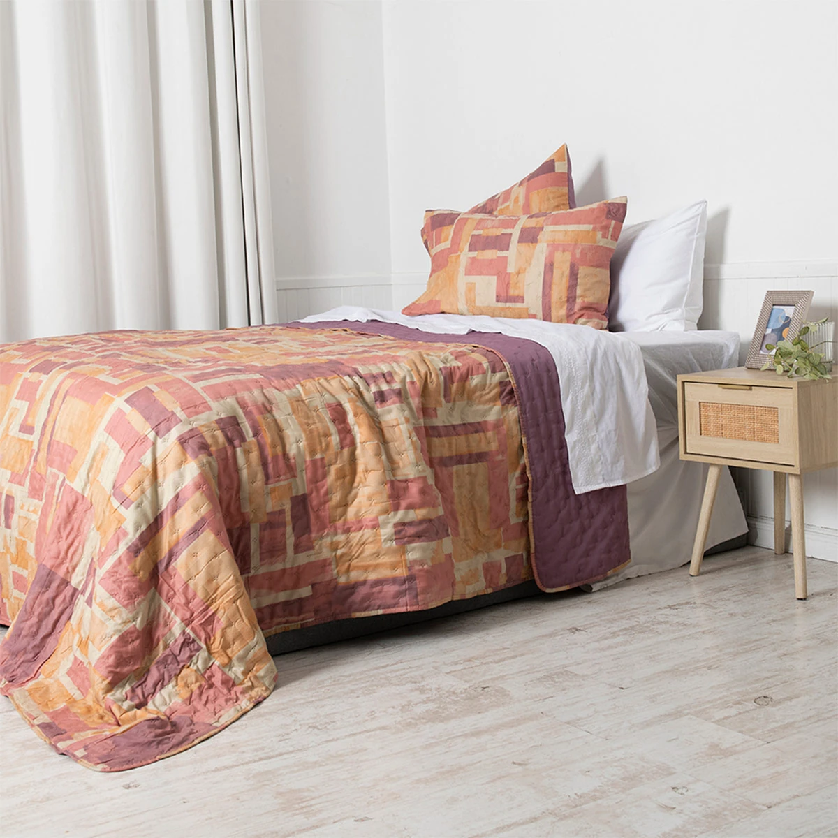 QUILT MASHINI TOLEDO MF ESTAMPADO KING CUBE - 2
