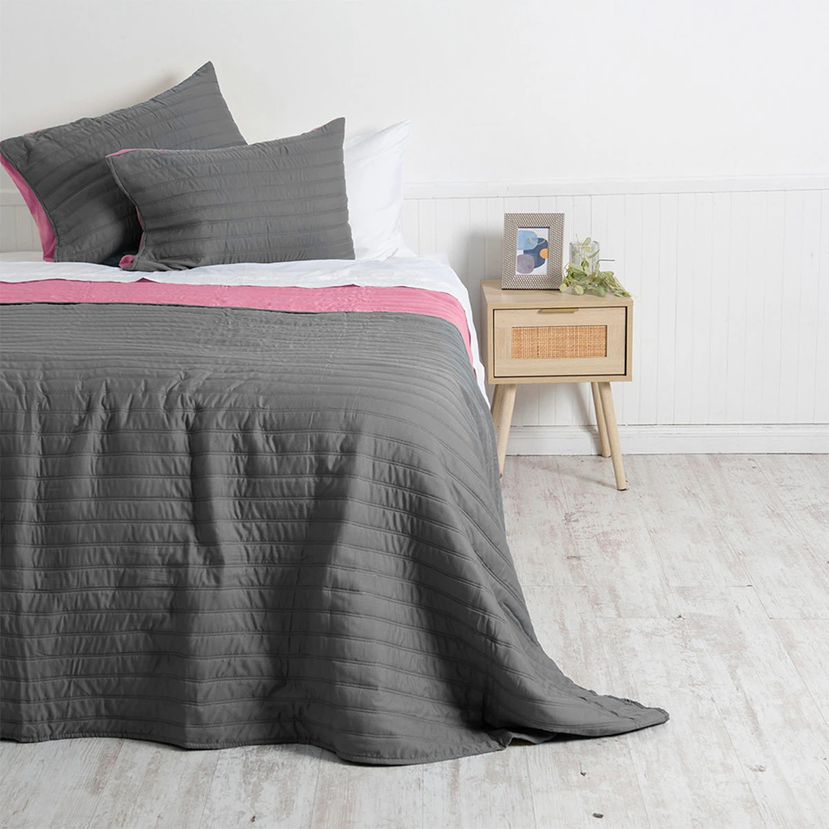 QUILT MASHINI TOLEDO MF KING VERDE/ROSADO