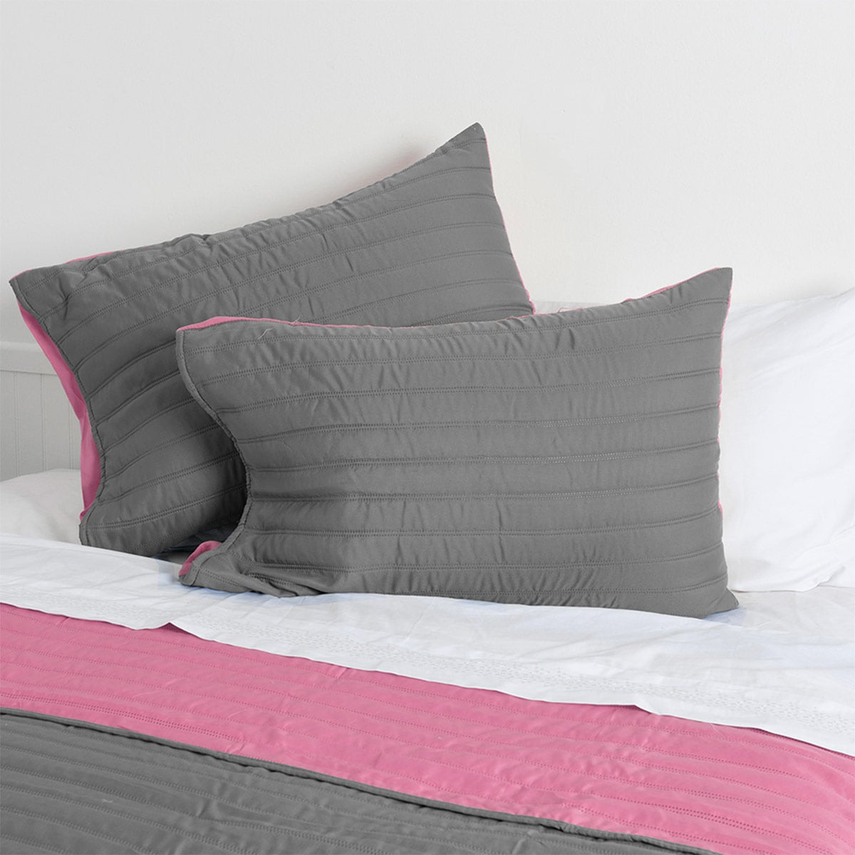 QUILT MASHINI TOLEDO MF KING VERDE/ROSADO - 3