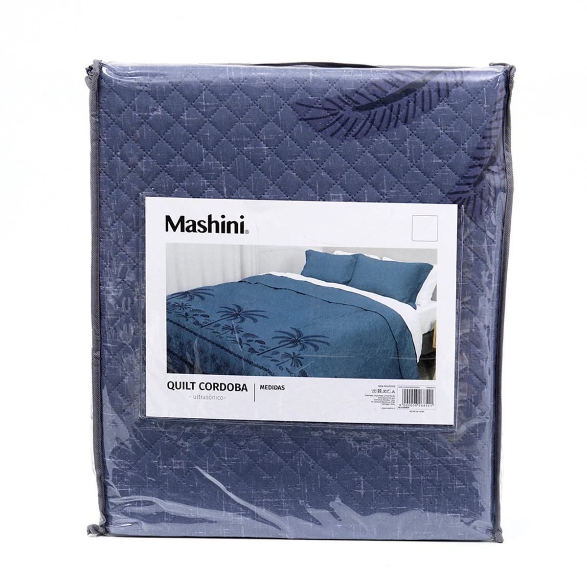 QUILT MASHINI CORDOBA ESTAMPADO 1.5 PLAZAS VEGETACION - 6