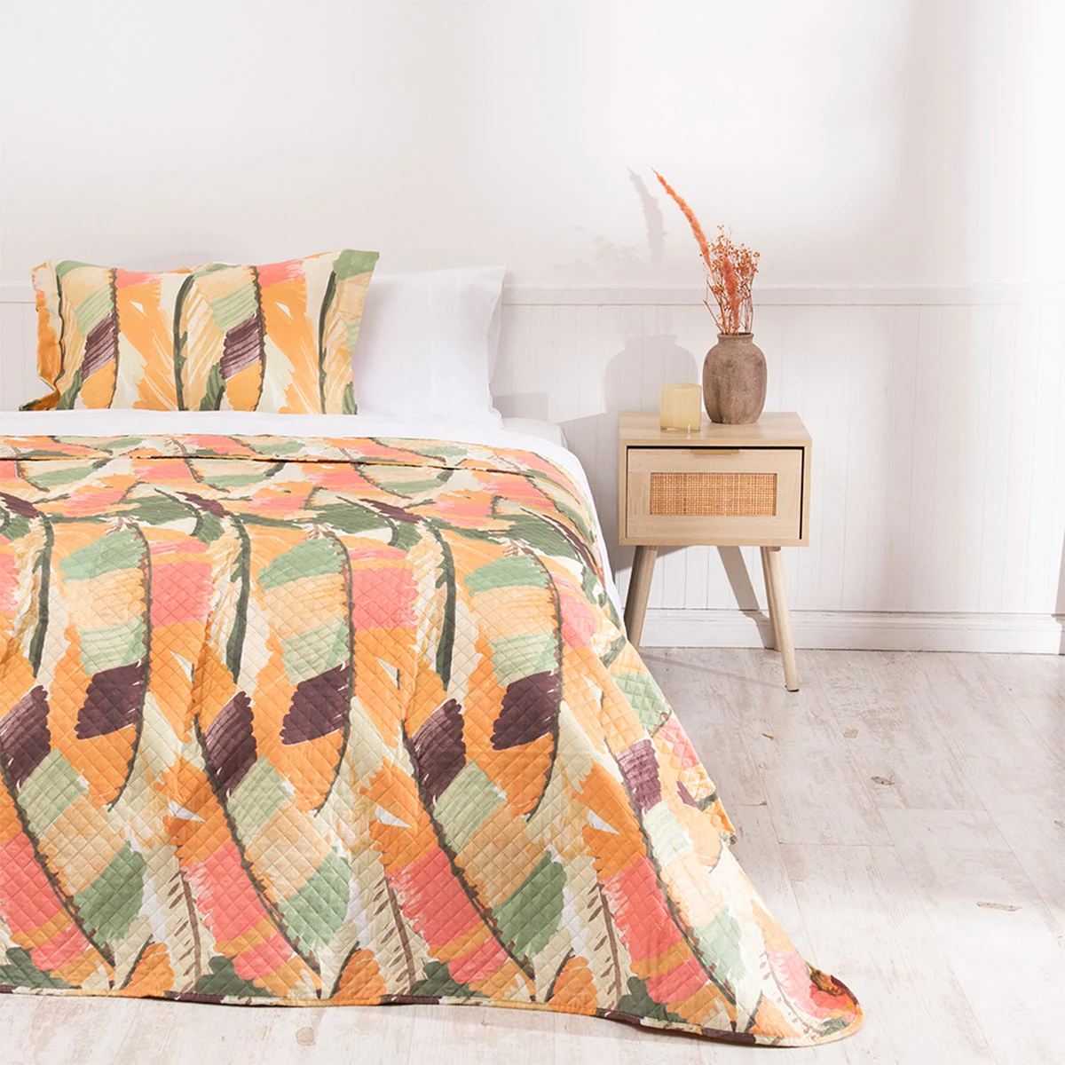 QUILT MASHINI CORDOBA ESTAMPADO 1.5 PLAZAS PLUMAS - 3