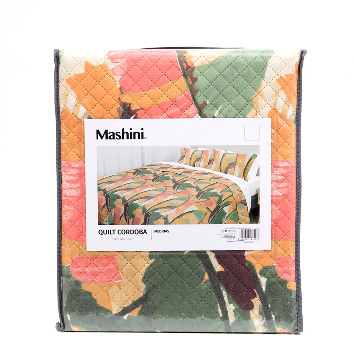 QUILT MASHINI CORDOBA ESTAMPADO 2 PLAZAS PLUMAS - 5