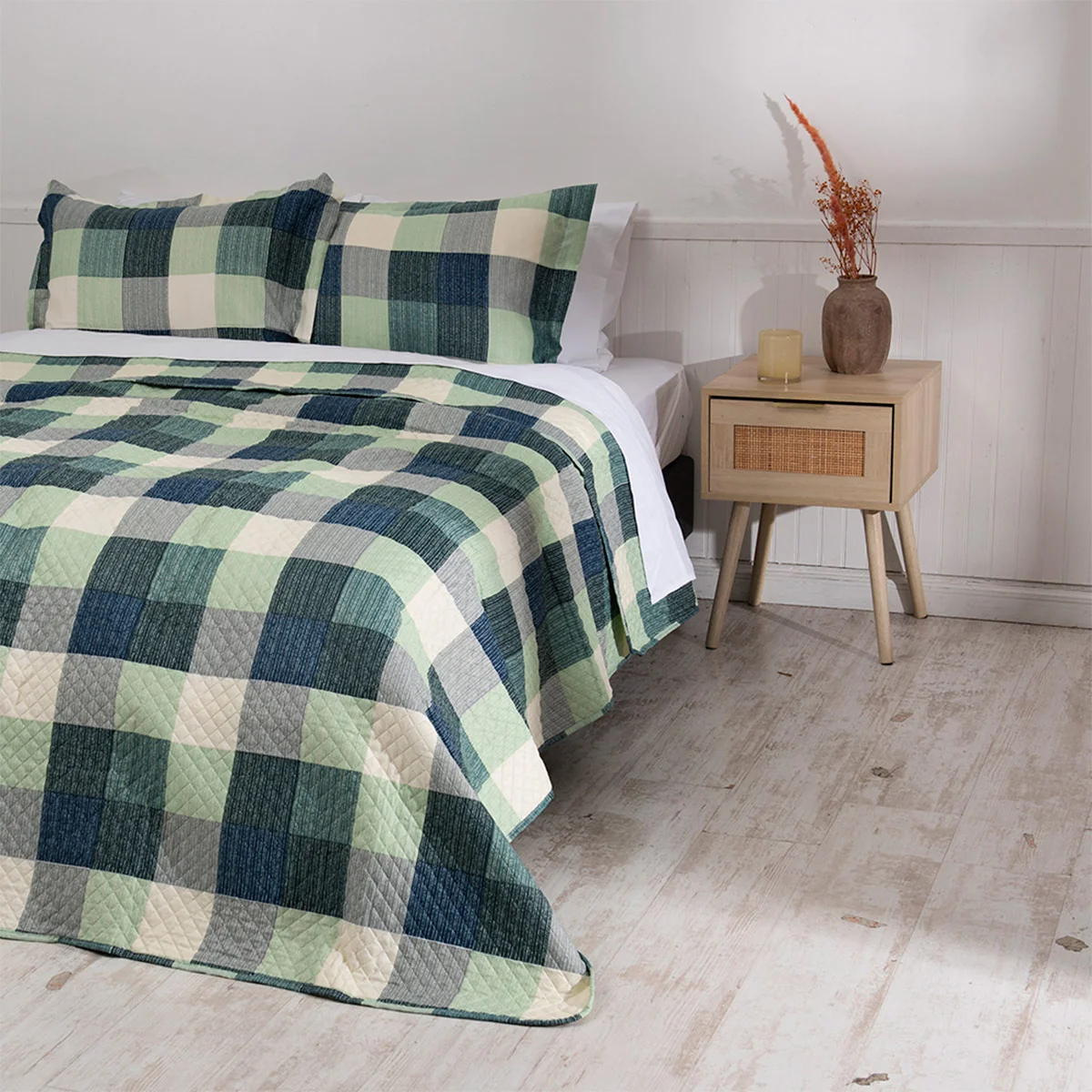 QUILT MASHINI CORDOBA ESTAMPADO 2 PLAZAS ROMANA - 2