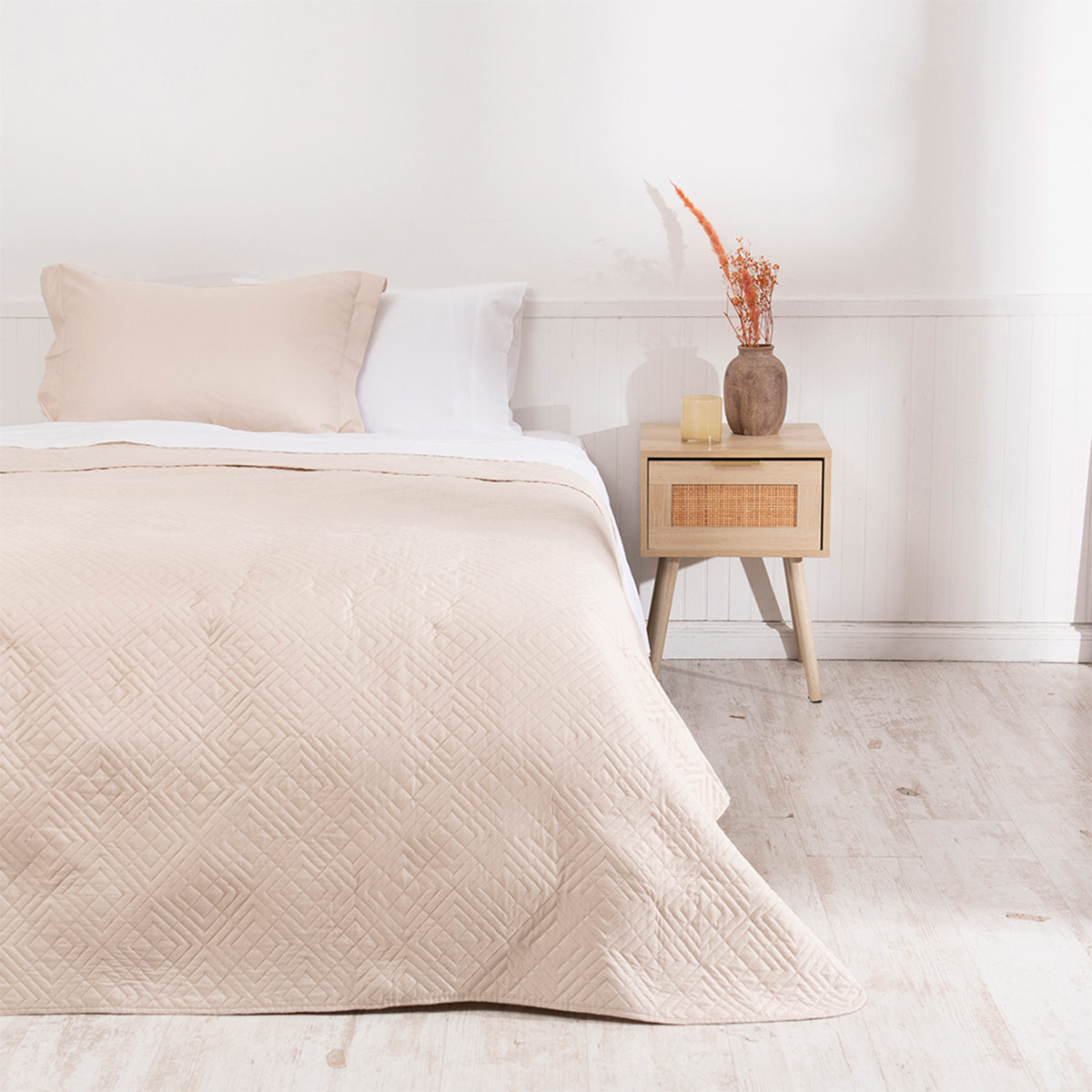 QUILT MASHINI CORDOBA LISA 1.5 PLAZAS ARENA - 1
