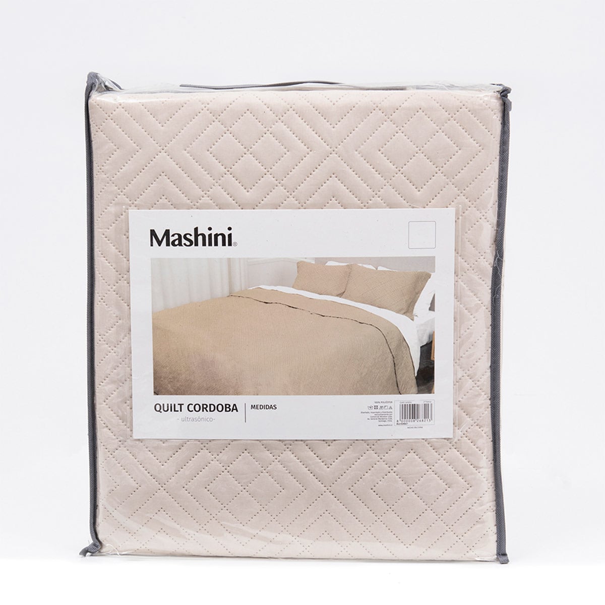 QUILT MASHINI CORDOBA LISA 1.5 PLAZAS ARENA - 5