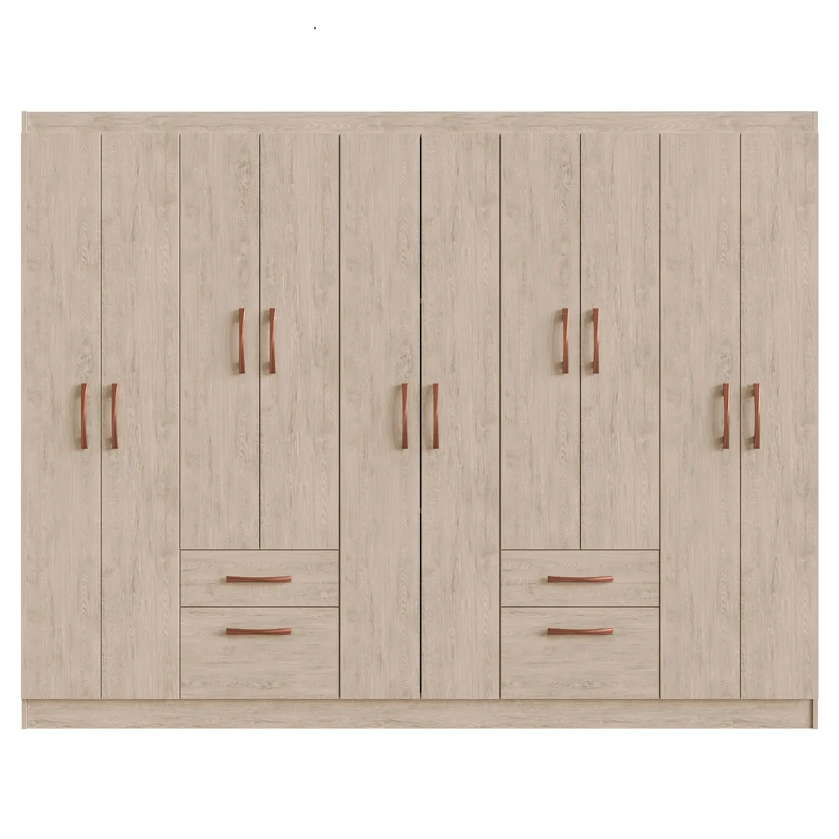 CLOSET DI PORETTI DESIGN MILI 10 PUERTAS 2 CAJONES BEIGE - 1