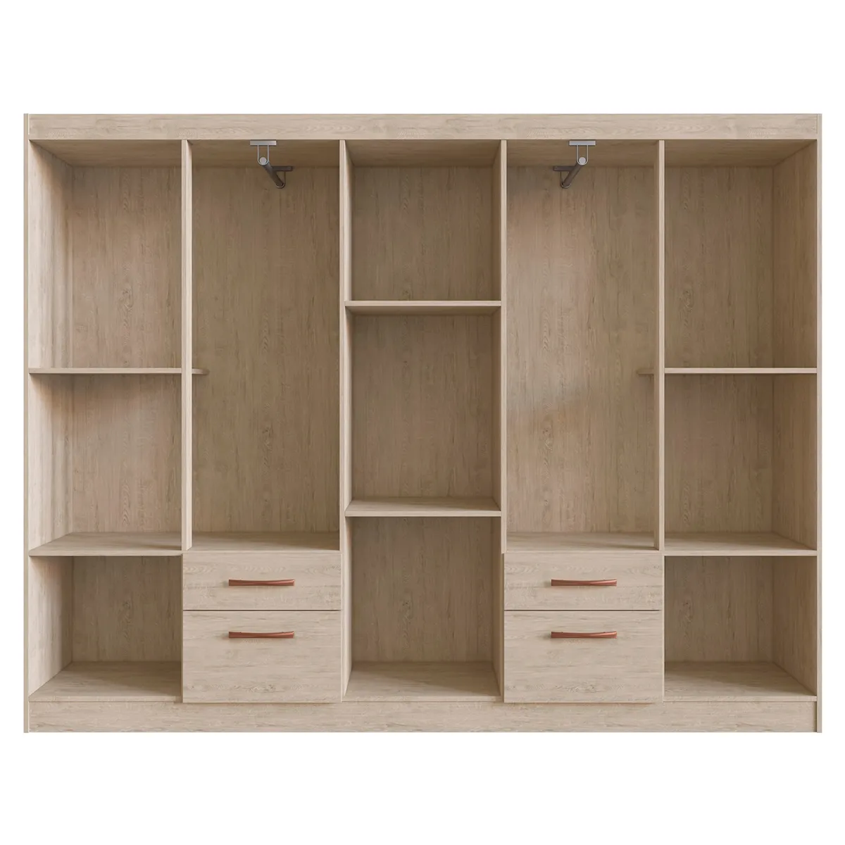 CLOSET DI PORETTI DESIGN MILI 10 PUERTAS 2 CAJONES BEIGE closet-di-poretti-design-mili-10-puertas-2-cajones-beige