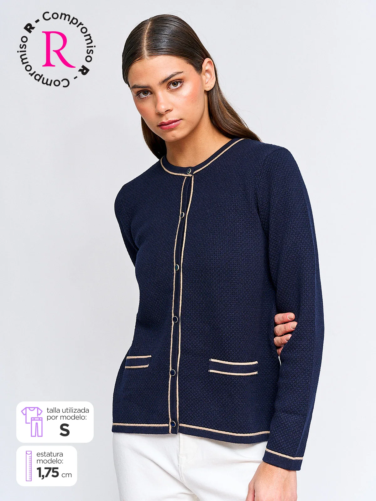 CARDIGAN MUJER CACHAREL BOTONES - 1