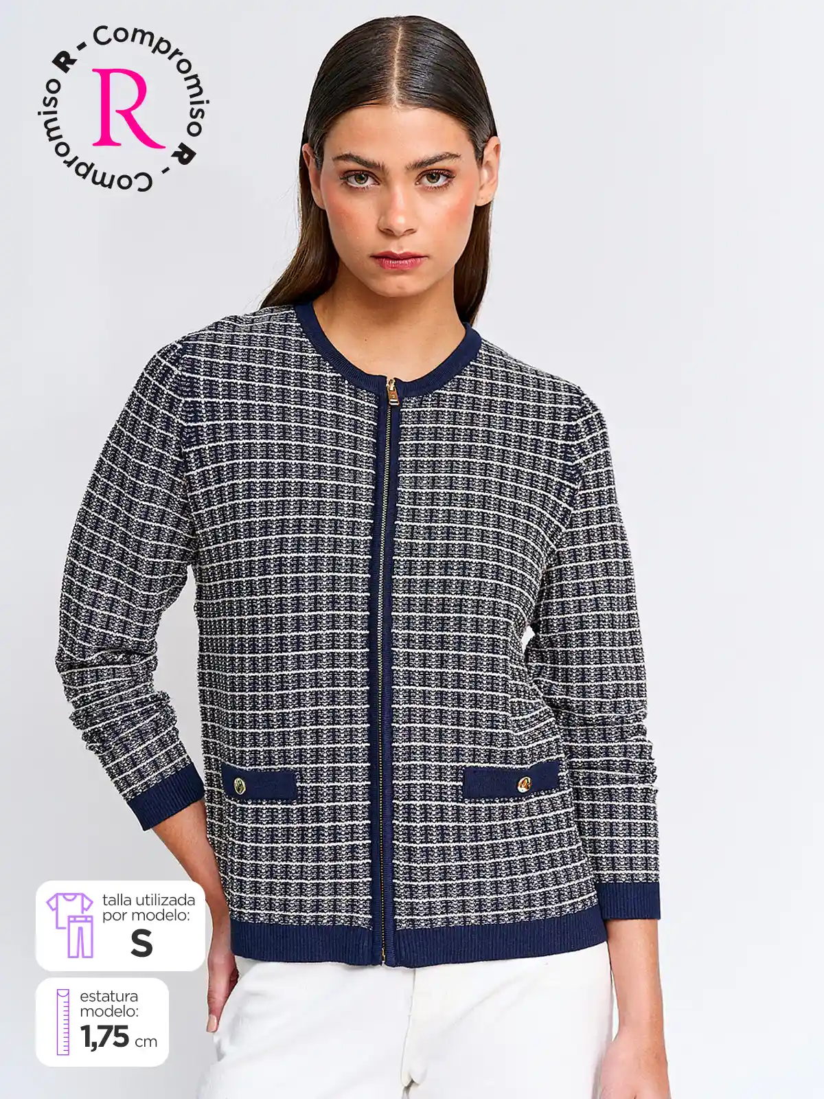 CARDIGAN MUJER CACHAREL CIERRE - 1