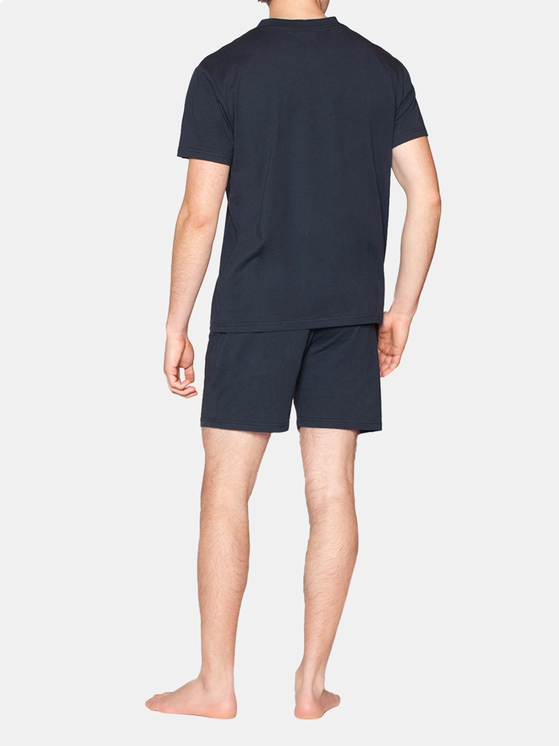 PIJAMA HOMBRE MONARCH ALGODÓN ABOTONADO CON SHORT - 2