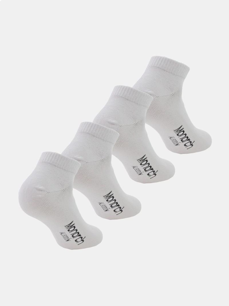 PACK X4 CALCETINES HOMBRE MONARCH ALGODÓN LISO LARGO