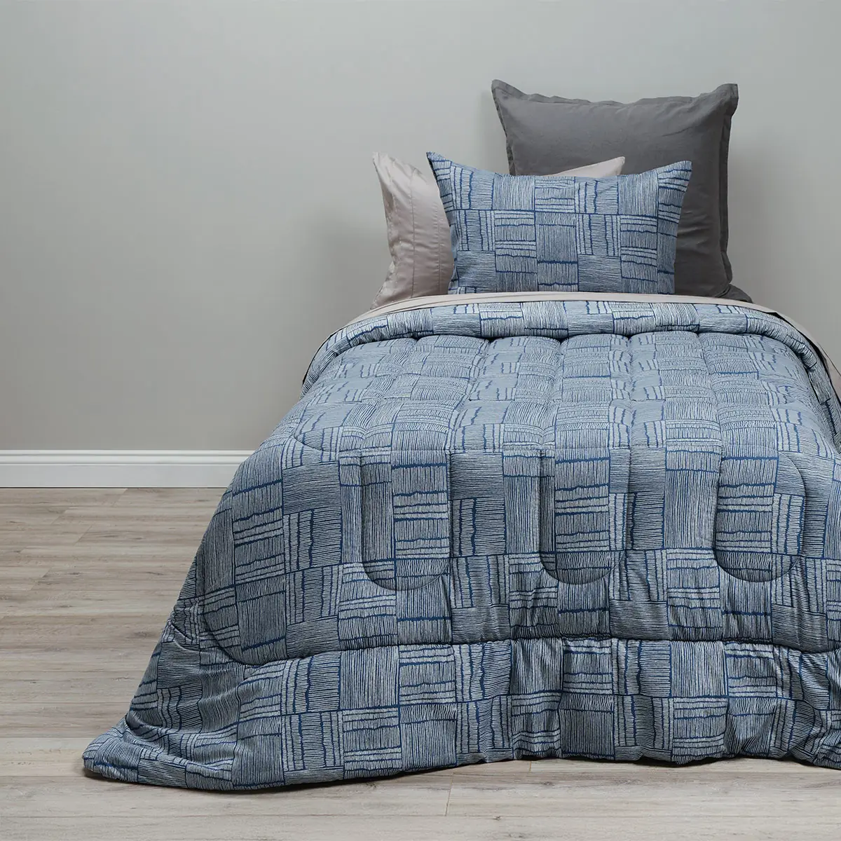 PLUMÓN ROSEN SOFT TOUCH LUCCA 1.5 PLAZAS AZUL MARINO - 1
