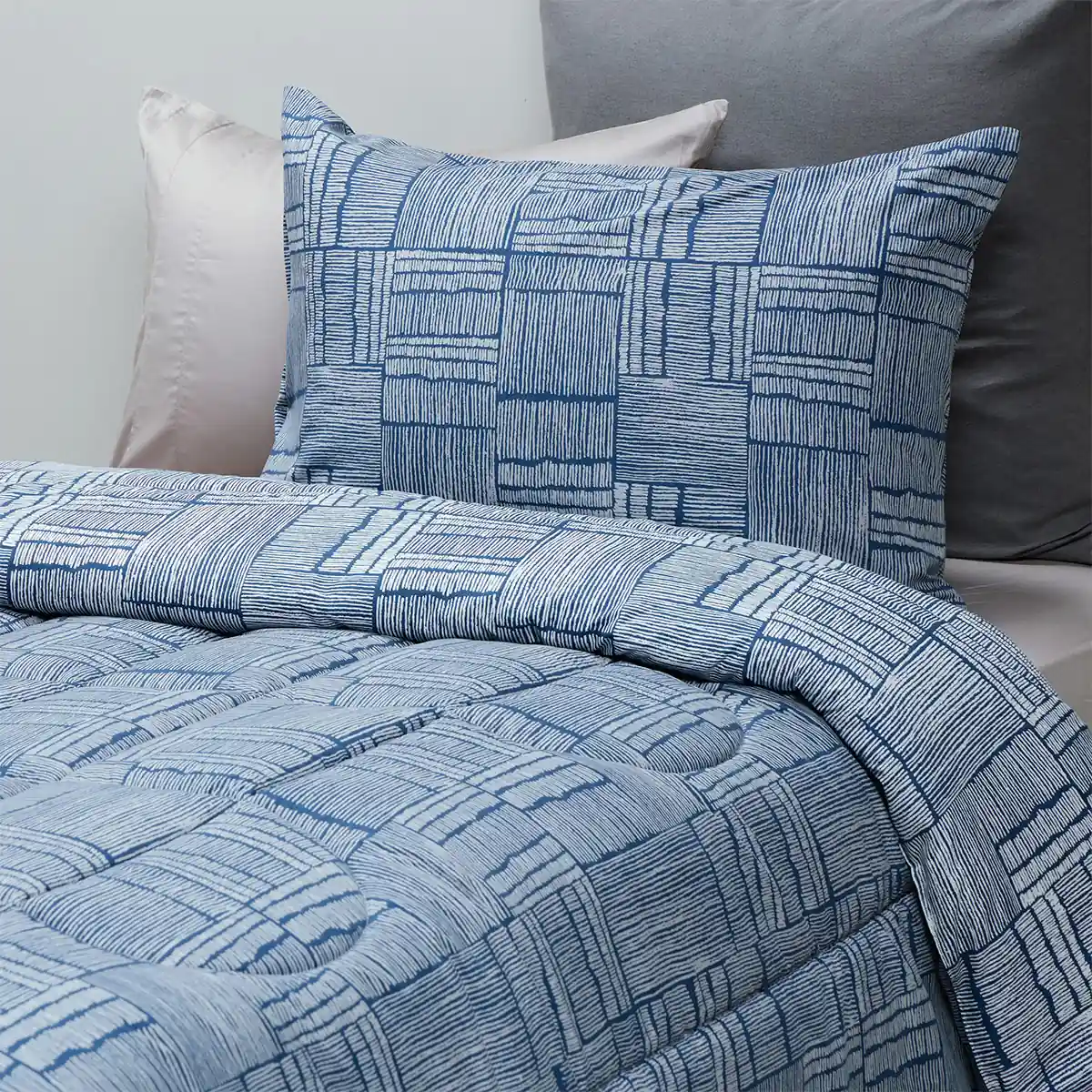 PLUMÓN ROSEN SOFT TOUCH LUCCA 1.5 PLAZAS AZUL MARINO - 2